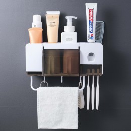 Soporte de cepillo de dientes BAISPO a prueba de polvo con tazas dispensador automático de pasta de dientes juegos de accesorios