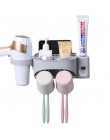 Soporte de cepillo de dientes BAISPO a prueba de polvo con tazas dispensador automático de pasta de dientes juegos de accesorios