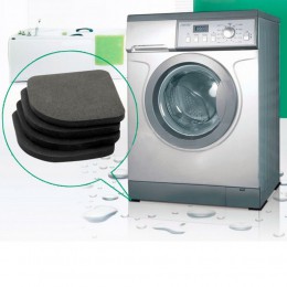 4 Uds refrigerador multifuncional alfombrilla antivibración para lavadora almohadillas antideslizantes juego de alfombrillas de 