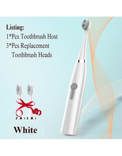 1 piezas de moda conveniente impermeable ultrasónico eléctrico cepillo de dientes cepillo limpio higiene Oral productos de baño