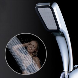 Accesorios de baño de mano de ahorro de agua de 300 orificios de refuerzo portátil cabeza de ducha de ahorro de agua presurizada