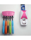 1 Juego de accesorios de baño, dispensador automático de pasta de dientes, soporte para cepillo de dientes, soporte para montaje