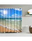 Cortinas de baño de alta calidad con diseño de concha de playa y mar, productos impermeables, decoración de baño con ganchos