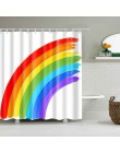 Cortina de ducha personalizada geometría arcoíris impermeable poliéster cortinas de baño de alta calidad para ducha de baño
