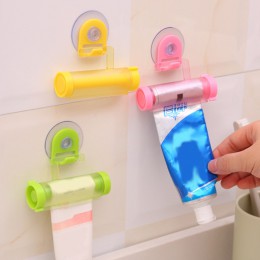 Plato dispensador de pasta de dientes tubo succión pasta dental colgante almacenamiento colgante organizador exprimidor Color al