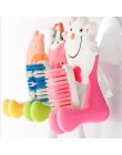 Soporte de cepillo de dientes de silicona Animal lindo colgador de pared baño soporte de gancho ventosa