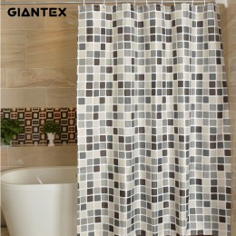 Cortina De baño De tela escocesa GIANTEX cortinas De Ducha impermeables para baño Cortina Ducha Rideau De Douchegordijn U1269