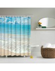 Nuevo colorido respetuoso con el medio ambiente playa Concha estrella de mar poliéster de alta calidad lavable baño decoración c