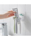 Juego de baño ONEUP soporte de cepillo de dientes sin perforaciones estante Dental montado en la pared fuerte etiquetas adhesiva