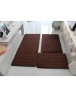 3 unids/set de tapete para baño de espuma de memoria, alfombras de baño antideslizantes, alfombra de baño, alfombra de baño, tap