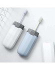 1 unidad de viaje cepillo de dientes portátil soporte de pasta de dientes caja de almacenamiento lápiz contenedor práctico cepil