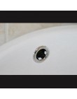 3 unids/lote agujero de fregadero anillo redondo cubierta de desbordamiento macetas de cerámica lavabo desagüe tapón de desecho 