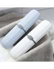 1 unidad de viaje cepillo de dientes portátil soporte de pasta de dientes caja de almacenamiento lápiz contenedor práctico cepil