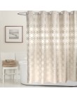 Elegante círculo sólido Cortina de ducha tela de poliéster grueso impermeable baño cortina molde Simple baño conjunto cortina de