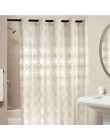 Elegante círculo sólido Cortina de ducha tela de poliéster grueso impermeable baño cortina molde Simple baño conjunto cortina de