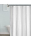 Cortinas de ducha blancas impermeables gruesas cortinas de baño sólidas para bañera de baño gran cubierta de baño ancha 12 ganch