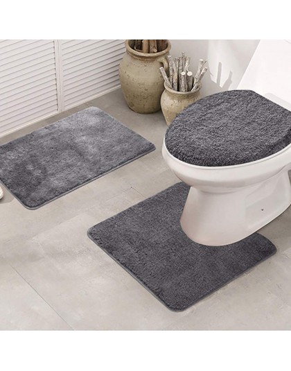Alfombra de absorción de agua alfombra de baño 3 uds. Alfombra de baño antideslizante a escala de pescado alfombra de baño cocin