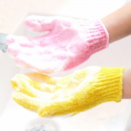 4 Uds. Guantes de ducha exfoliantes para lavar la piel, guantes de baño de Spa, antideslizantes de baño de espuma, masaje corpor