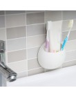 Útil soporte de cepillo de dientes para el hogar de plástico soporte de montaje en pared ventosa organizador 1 pieza accesorios 