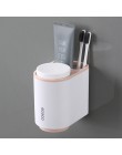AODMUKI baño dispensador automático de pasta de dientes exprimidor de pasta de dientes montado en la Pared Soporte de cepillo de