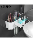 Soporte de cepillo de dientes BAISPO dispensador automático de pasta de dientes exprimidor para el baño estante de almacenamient