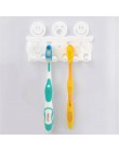2018 Juegos de baño bonito soporte de cepillo de dientes con ventosa de dibujos animados bonito diseño ganchos de succión sonris