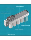 GUNOT soporte de cepillo de dientes de adsorción magnética dispensador de pasta de dientes montado en la pared caja de almacenam