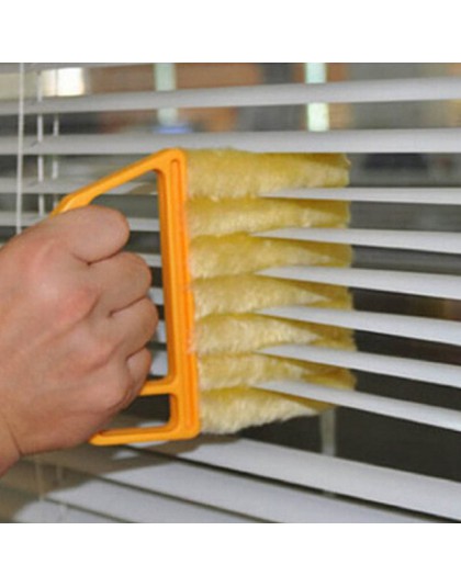 Cepillo de limpieza de ventana de microfibra útil limpiador de aire acondicionado limpiador de plumero con hoja ciega veneciana 