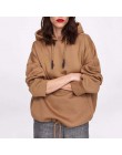Sudaderas con capucha de las mujeres harajuku sudaderas con capucha de algodón patchwork bolsillos regular oversize sweatshirt p