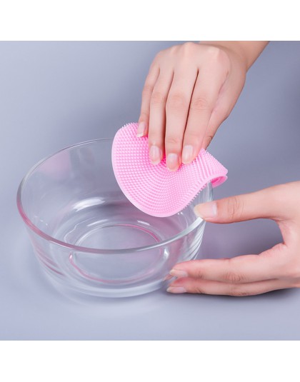 1 unidad de silicona para lavar platos esponja de limpieza de cocina herramienta antibacteriana de limpieza suave cepillo utensi