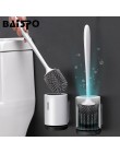 BAISPO cepillo de baño de silicona cerdas suaves montado en la pared Juego de cepillos de baño juego de herramientas limpias gom