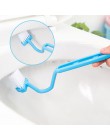 Cepillo de limpieza de baño accesorios de limpieza de baño cepillo de baño portátil cepillo de esquina 1 Uds mango de flexión fr