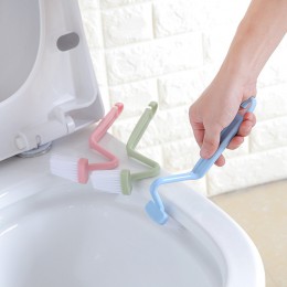 Cepillo de limpieza de alta calidad en forma de S con gancho cepillos de baño de pelo suave cepillo de limpieza para el hogar de