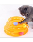 Tres niveles de pista de torre de juguete de gato mascota pista de entretenimiento de inteligencia de gato triple pago disco de 