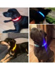 Collares LED de nailon para perros, seguridad nocturna que brilla en la oscuridad correa para perros, collares fluorescentes lum