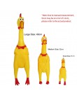 Juguete de compresión de pollo con sonido para perros juguete de pollo de goma amarillo