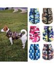 Chaqueta para perro impermeable ropa de invierno para cachorros patrón de camuflaje pequeña chaqueta para perros Chihuahua ropa 