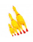Juguete de compresión de pollo con sonido para perros juguete de pollo de goma amarillo