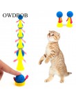 OWDBOB 2 unids/set salto divertido juguete para gato mascota juguete para rebote cachorro gatito juguetes para jugar pelotas de 