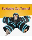 Caliente 2/3/4/5 agujeros 14 colores túnel plegable para mascotas en interiores al aire libre juguete de entrenamiento para gato