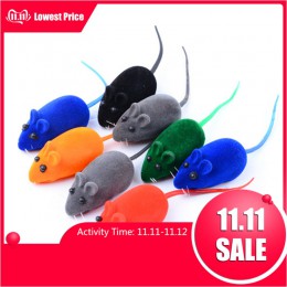 1 Uds. De piel de conejo falso ratón mascota gato juguetes Mini divertidos juguetes para gatos gatito 13X6X3CM