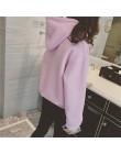 2019 nuevas sudaderas con capucha de Color sólido Harajuku para niñas Tops sudadera de mujer de manga larga de terciopelo de inv