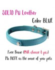 5 colores DIY nombre collares de perro cuero personalizado Pet Cat collares con letras de diamantes de imitación cachorro cuello