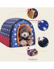 Nueva casa cálida para perros cómoda estera de Perrera de estrellas para cachorros de Mascota de alta calidad plegable cama para
