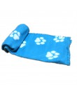 Adorable mascota perros gatos cama manta suave cálida polar diseño de pata estampado mascota cachorro cama sofá mascota producto