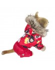Nueva ropa Popular para perros con capucha de invierno de espesor cálido con estampado de gatos cachorros de perros chaquetas de