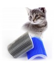 Esquina mascota cepillo peine jugar gato Juguete plástico rasguño cerdas arco masajeador auto aseo rascadores para gatos