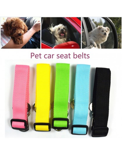 Perro mascota cinturón de seguridad de asiento de coche de sujeción ajustable plomo correa de viaje cinturón de seguridad Envío 