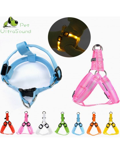 Arnés LED de seguridad para mascotas, producto para perros, arnés de luz intermitente, arnés LED para perros, correa de cuerda, 