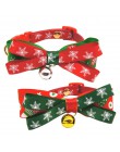 Serie de Navidad para mascotas Bowknot perro Collar campanas gato corbata de lazo, suministros para mascotas Collar de perro Bow